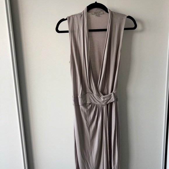 All Saints Dresses & Skirts - All Saints Wrap Dress - Light Grey
